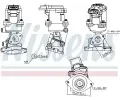 NISSENS AGR ventil ** FIRST FIT ** NIS 98350, 98350