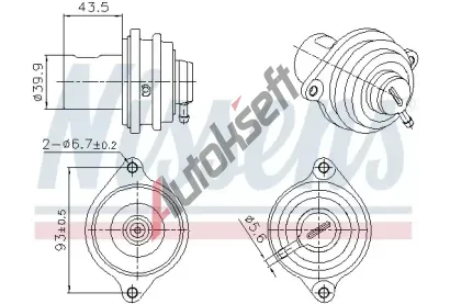 NISSENS AGR ventil NIS 98472, 98472 NISSENS AGR ventil NIS 98472, 98472