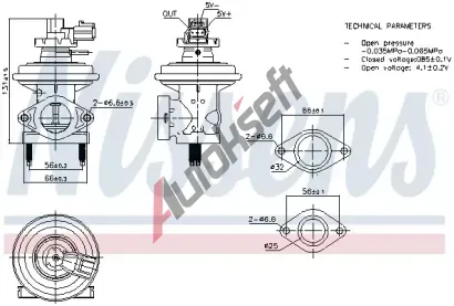 NISSENS AGR ventil NIS 98474, 98474