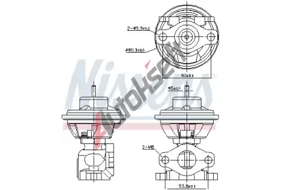 NISSENS AGR ventil NIS 98479, 98479