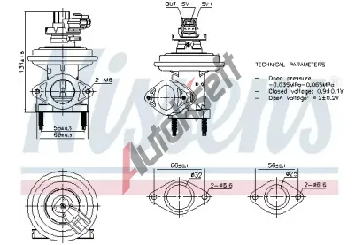 NISSENS AGR ventil NIS 98480, 98480