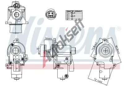 NISSENS AGR ventil NIS 98553, 98553