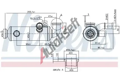 NISSENS Chladi recirkulace spalin NIS 989274, 989274