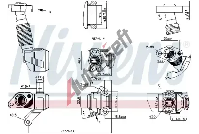 NISSENS Chladi recirkulace spalin NIS 989281, 989281