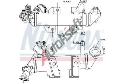 NISSENS Chladi recirkulace spalin NIS 989287, 989287