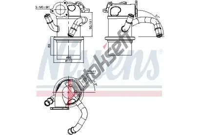 NISSENS Chladi recirkulace spalin ** FIRST FIT ** NIS 989315, 989315