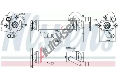 NISSENS Chladi recirkulace spalin ** FIRST FIT ** NIS 989328, 989328