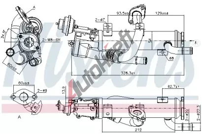 NISSENS Chladi recirkulace spalin ** FIRST FIT ** NIS 989329, 989329