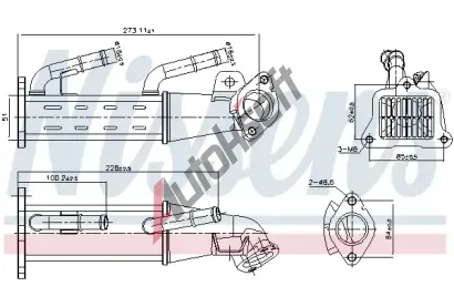 NISSENS Chladi recirkulace spalin NIS 989404, 989404