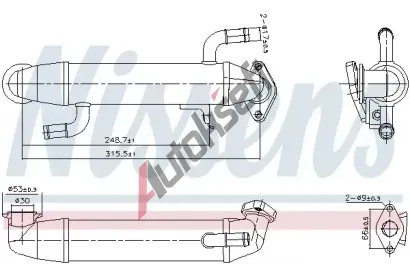 NISSENS Chladi recirkulace spalin NIS 989406, 989406