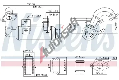 NISSENS Chladi recirkulace spalin ** FIRST FIT ** NIS 989407, 989407