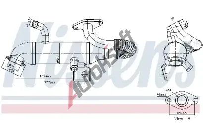 NISSENS Chladi recirkulace spalin NIS 989408, 989408