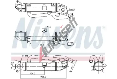 NISSENS Chladi recirkulace spalin ** FIRST FIT ** NIS 989414, 989414