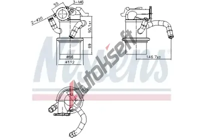 NISSENS Chladi recirkulace spalin ** FIRST FIT ** NIS 989422, 989422