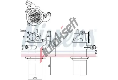 NISSENS Chladi recirkulace spalin ** FIRST FIT ** NIS 989423, 989423