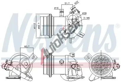 NISSENS Chladi recirkulace spalin ** FIRST FIT ** NIS 989424, 989424