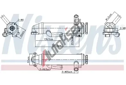 NISSENS Chladi recirkulace spalin NIS 989430, 989430
