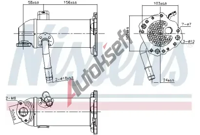 NISSENS Chladi recirkulace spalin NIS 989431, 989431