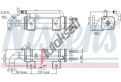 NISSENS Chladi recirkulace spalin NIS 989435, 989435