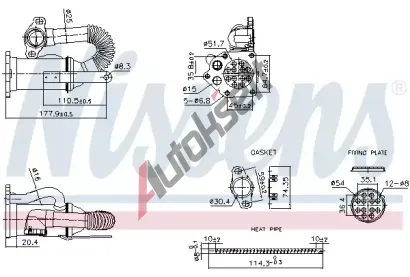 NISSENS Chladi recirkulace spalin ** FIRST FIT ** NIS 989453, 989453