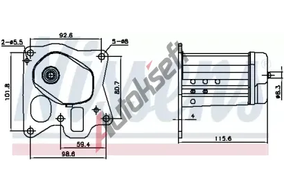 NISSENS Chladi recirkulace spalin NIS 989455, 989455