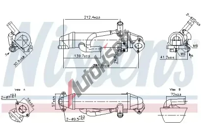 NISSENS Chladi recirkulace spalin NIS 989456, 989456