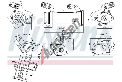 NISSENS Chladi recirkulace spalin NIS 989474, 989474