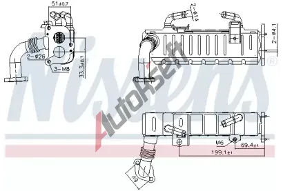 NISSENS Chladi recirkulace spalin NIS 989475, 989475