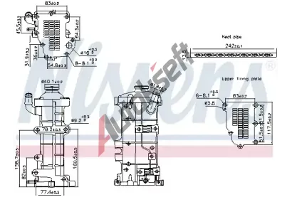 NISSENS Chladič recirkulace spalin NIS 989503, 989503 NISSENS Chladič recirkulace spalin NIS 989503, 989503