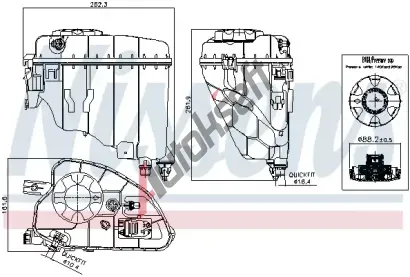 NISSENS Vyrovnvac ndoba chladic kapaliny ** FIRST FIT ** NIS 996209, 996209