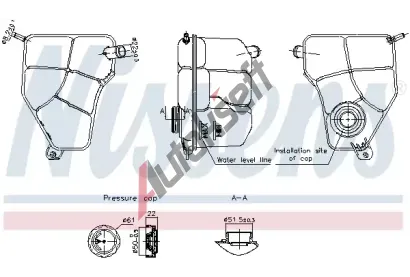 NISSENS Vyrovnvac ndoba chladic kapaliny ** FIRST FIT ** NIS 996217, 996217