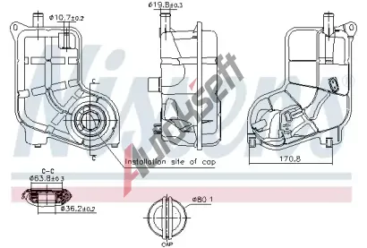 NISSENS Vyrovnvac ndoba chladic kapaliny ** FIRST FIT ** NIS 996287, 996287