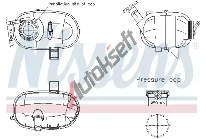 NISSENS Vyrovnvac ndoba chladic kapaliny ** FIRST FIT ** NIS 996339, 996339