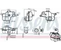 NISSENS Vyrovnávací nádoba chladicí kapaliny ** FIRST FIT ** NIS 996410, 996410