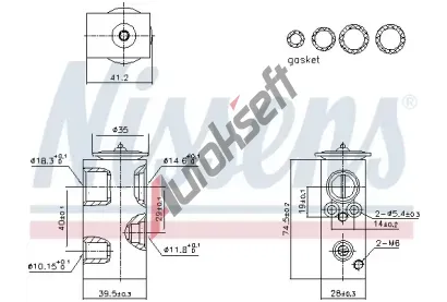 NISSENS Expanzn ventil klimatizace ** FIRST FIT ** NIS 999426, 999426