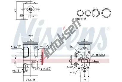 NISSENS Expanzn ventil klimatizace ** FIRST FIT ** NIS 999428, 999428