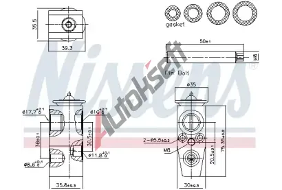 NISSENS Expanzn ventil klimatizace ** FIRST FIT ** NIS 999445, 999445