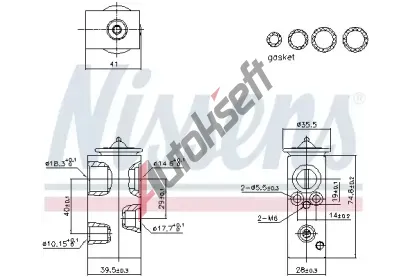 NISSENS Expanzn ventil klimatizace ** FIRST FIT ** NIS 999450, 999450