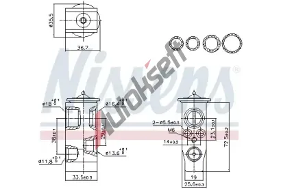 NISSENS Expanzn ventil klimatizace ** FIRST FIT ** NIS 999452, 999452