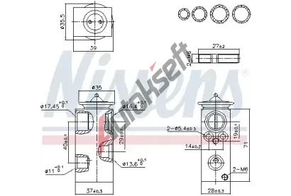 NISSENS Expanzn ventil klimatizace ** FIRST FIT ** NIS 999453, 999453