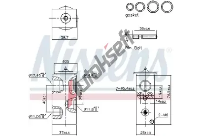 NISSENS Expanzn ventil klimatizace ** FIRST FIT ** NIS 999456, 999456
