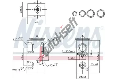 NISSENS Expanzn ventil klimatizace ** FIRST FIT ** NIS 999457, 999457