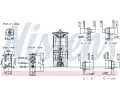 NISSENS Expanzn ventil klimatizace NIS 999462, 999462