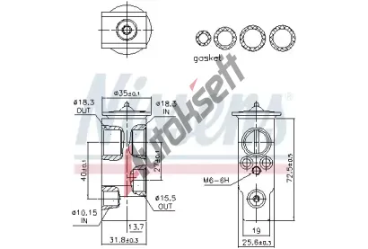 NISSENS Expanzn ventil klimatizace NIS 999489, 999489