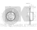 NK Brzdov kotou - 312 mm NK 201582, 201582