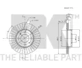NK Brzdov kotou - 247 mm NK 202245, 202245
