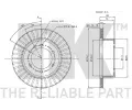 NK Brzdov kotou - 316 mm NK 202255, 202255