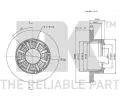 NK Brzdov kotou - 289 mm NK 202345, 202345