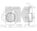 NK Brzdový kotouč - 276 mm NK 202347, 202347