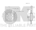 NK Brzdov kotou - 257 mm NK 202348, 202348
